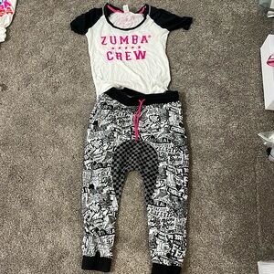 T shirt jogger set zumba